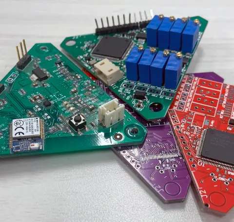 Custom circuit boards for the seat's embedded sensors